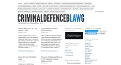 Desktop Screenshot of criminaldefenceblawg.com